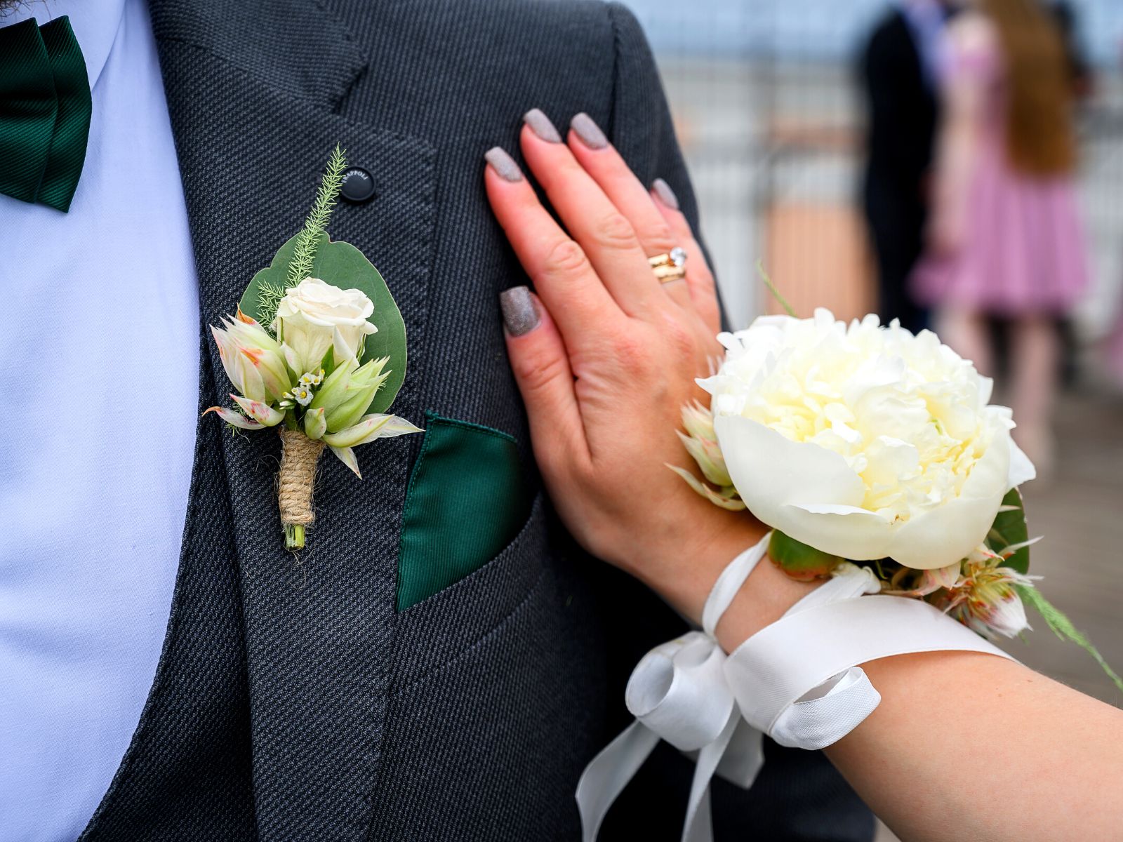 Flower Bracelets With Protea Blushing Bride and Peonies and the Corsage on Thursd